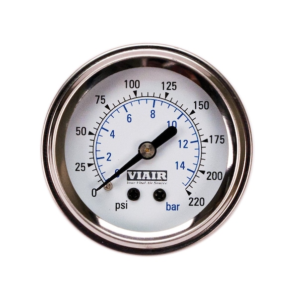 Viair Sngl Needle Gauge, White Face, Illuminated 90089 - main